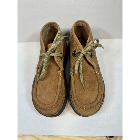 Born Wavz Chunky Lace Up Tan Leather 6.5 M Women’s 85320 - Picture 2 of 6